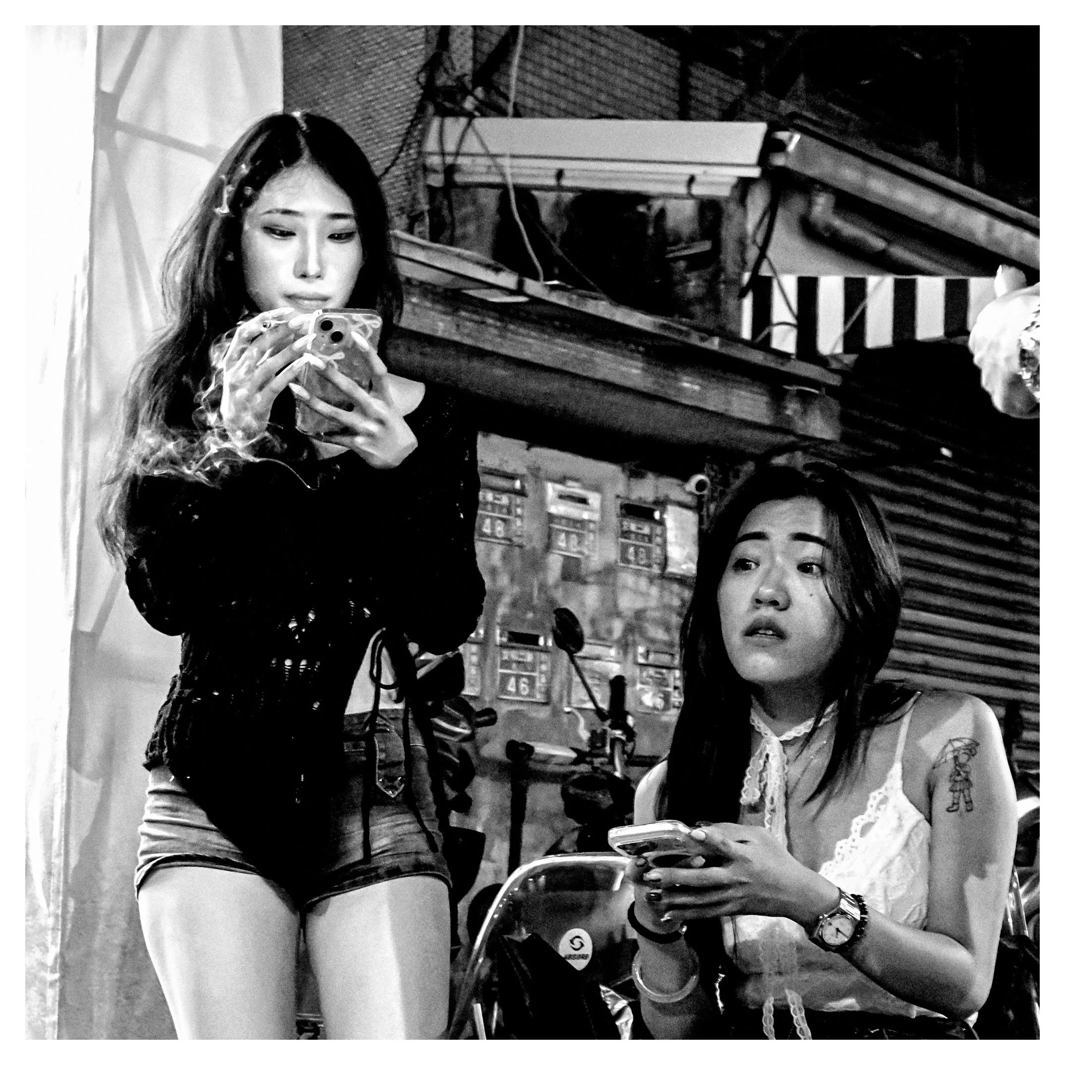 Day 242/365 Shadows and Screens: A Masterclass in Kaohsiung Candid Texture