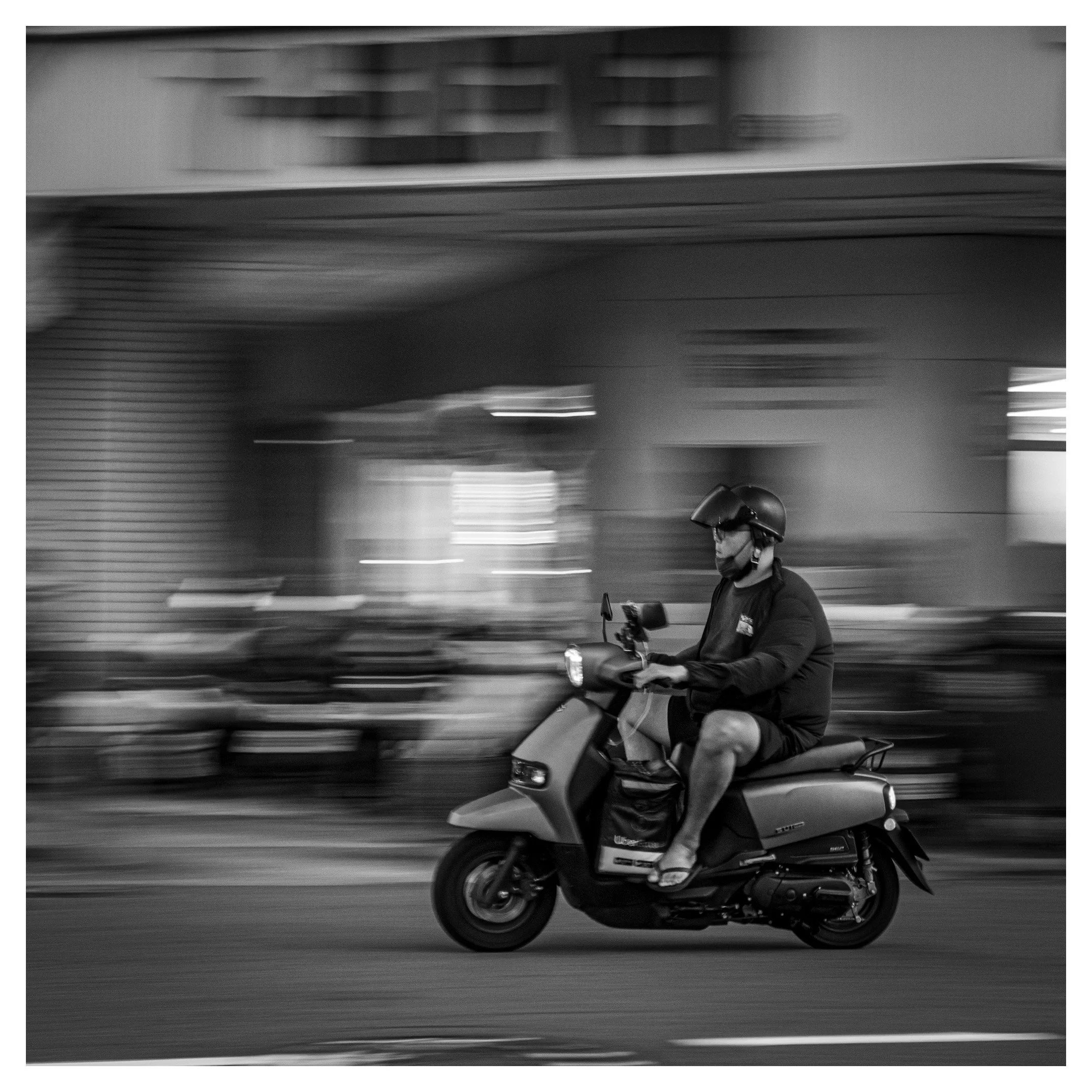 Day 342/365 CHASING A SCOOTER AT 1/30: A LESSON IN LETTING GO