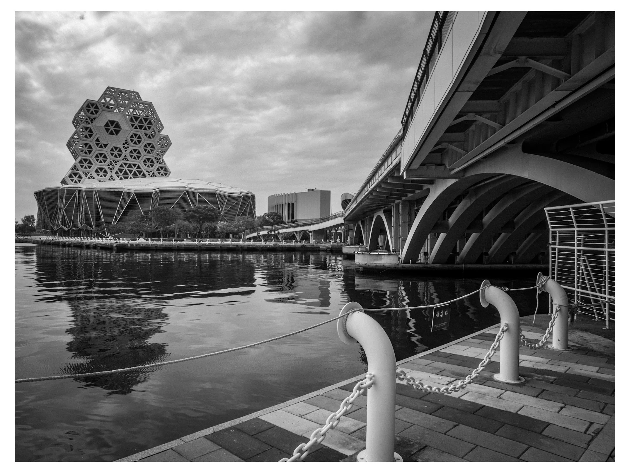 Day 62/365 Geometry in Monochrome: Interpreting the Kaohsiung Music Center