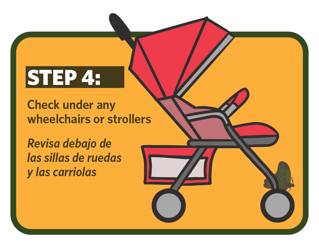 Artwork for vinyl sticker placed in exit vestibule