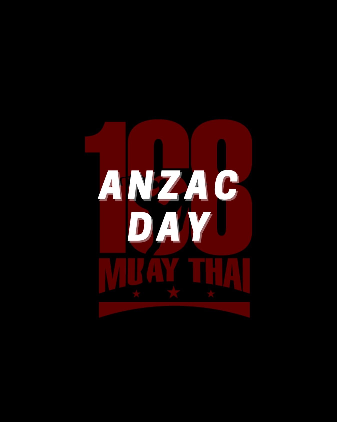 We will be taking a break and there will be no classes this Saturday 25 April on Anzac Day. Private training sessions are still available to book with selected trainers, DM to find out availability 🥊 

#168Muaythai
