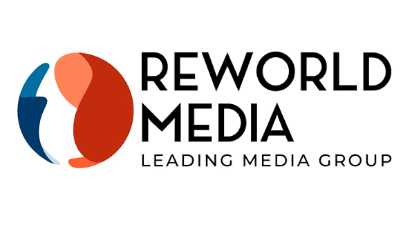 Logo de Reworld Media, un groupe média international.