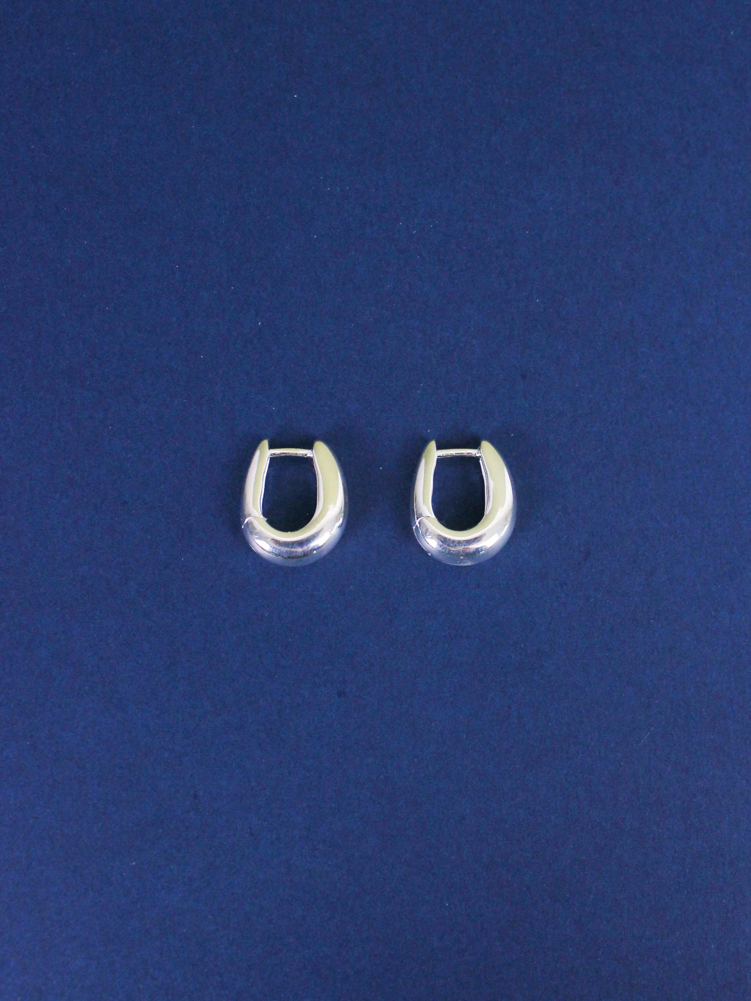 Gemma Hoops in Sterling Silver