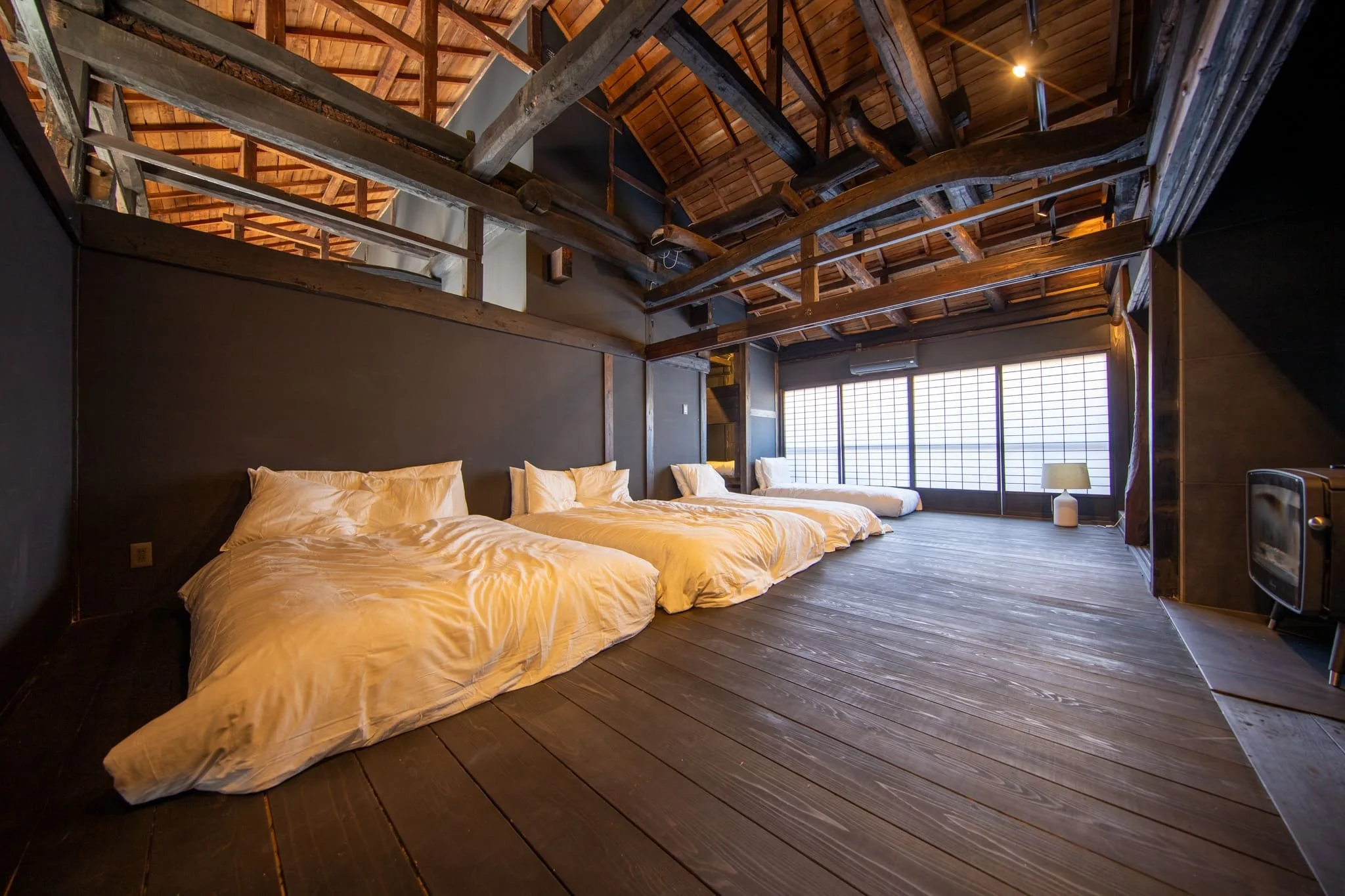 最大14名が宿泊可能な滞在スペース