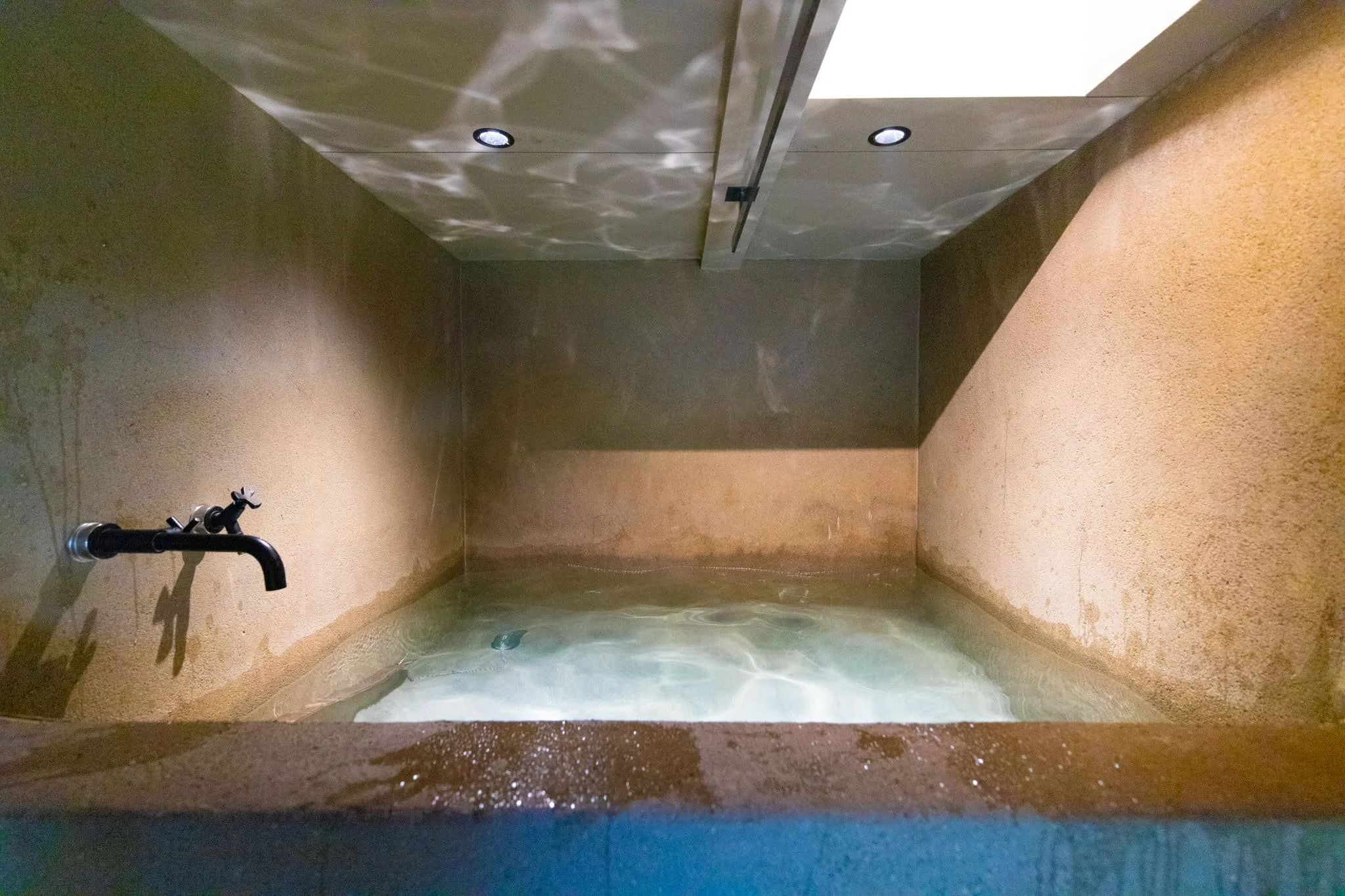 阿武隈の伏流水を使用した水風呂