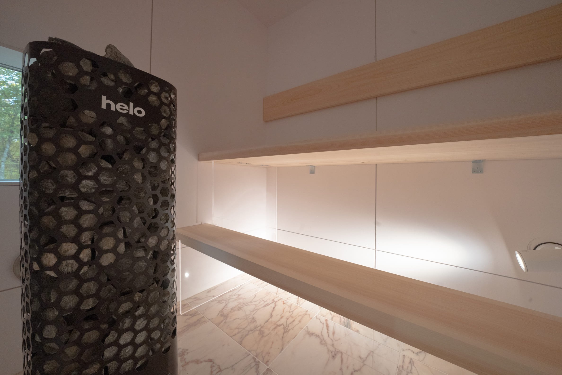 gigina棟のプライベートサウナ