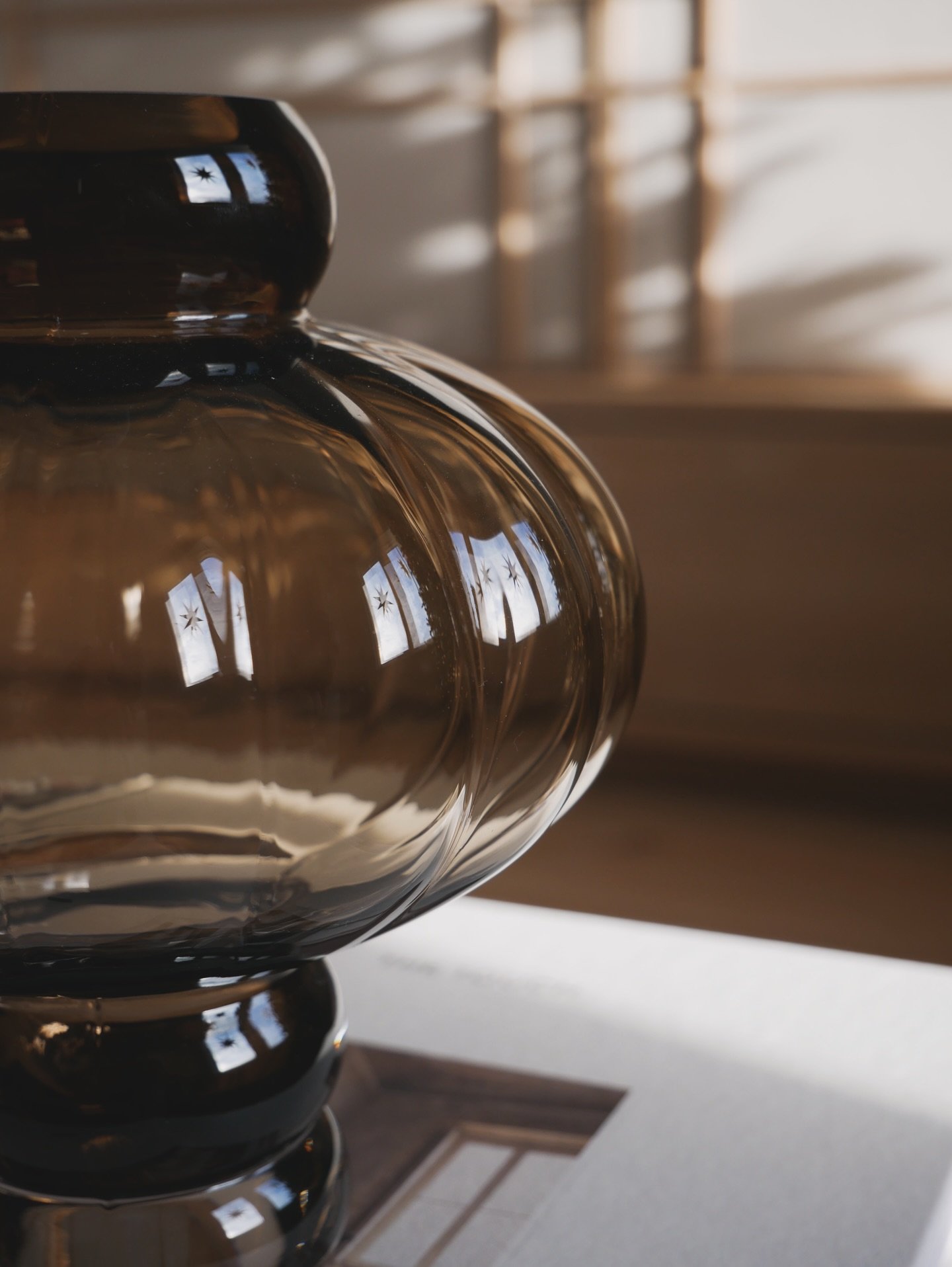 Louise Roe Smoked Balloon Vase #danish #glass #craftsmanship #scandi #nordic