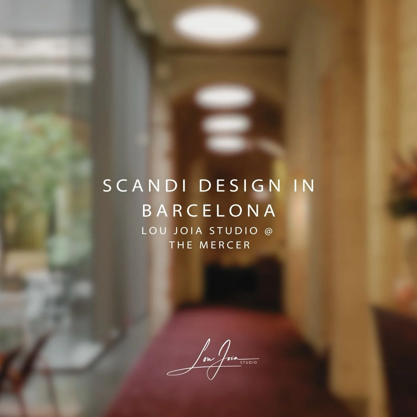 Lou Joia arrives at Hotel Mercer Barcelona, drawn by its seamless blend of heritage, refined design and understated luxury. A stay where timeless architecture, curated Danish interiors and serene elegance perfectly aligns with my inspiration. #interi