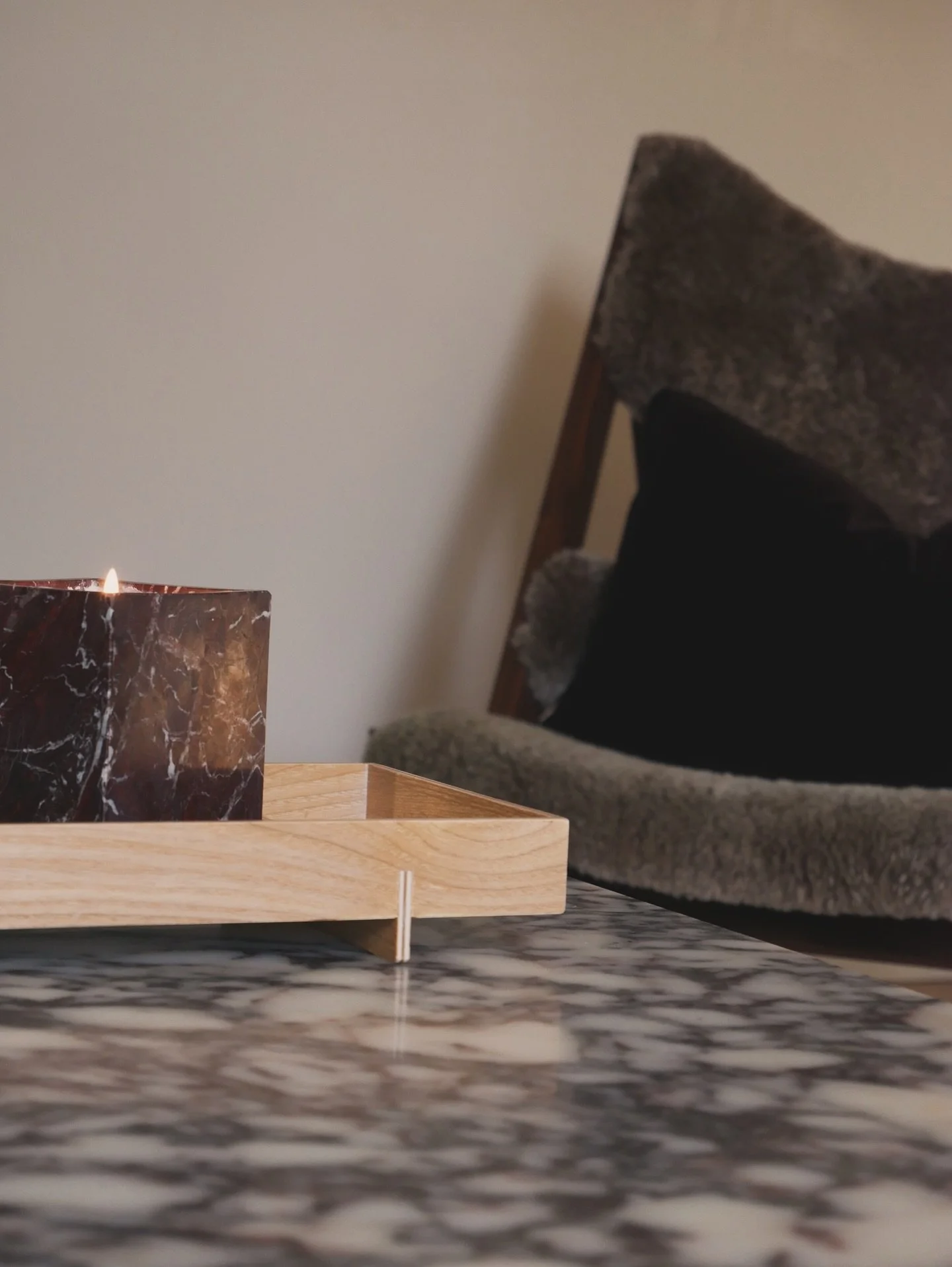 A moment of serenity #candle #marble #scandinavian #interiordesign