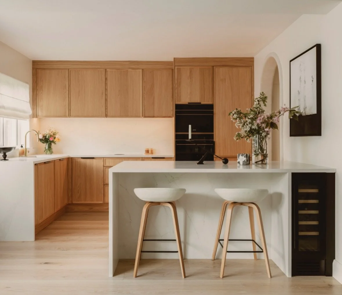 Featured in Image Magazine: a Scandinavian and Japandi kitchen by Lou Joia Studio, where natural oak, honed marble and a quiet palette come together in perfect balance.

Warm, understated and deeply intentional, this space reflects our belief that tr