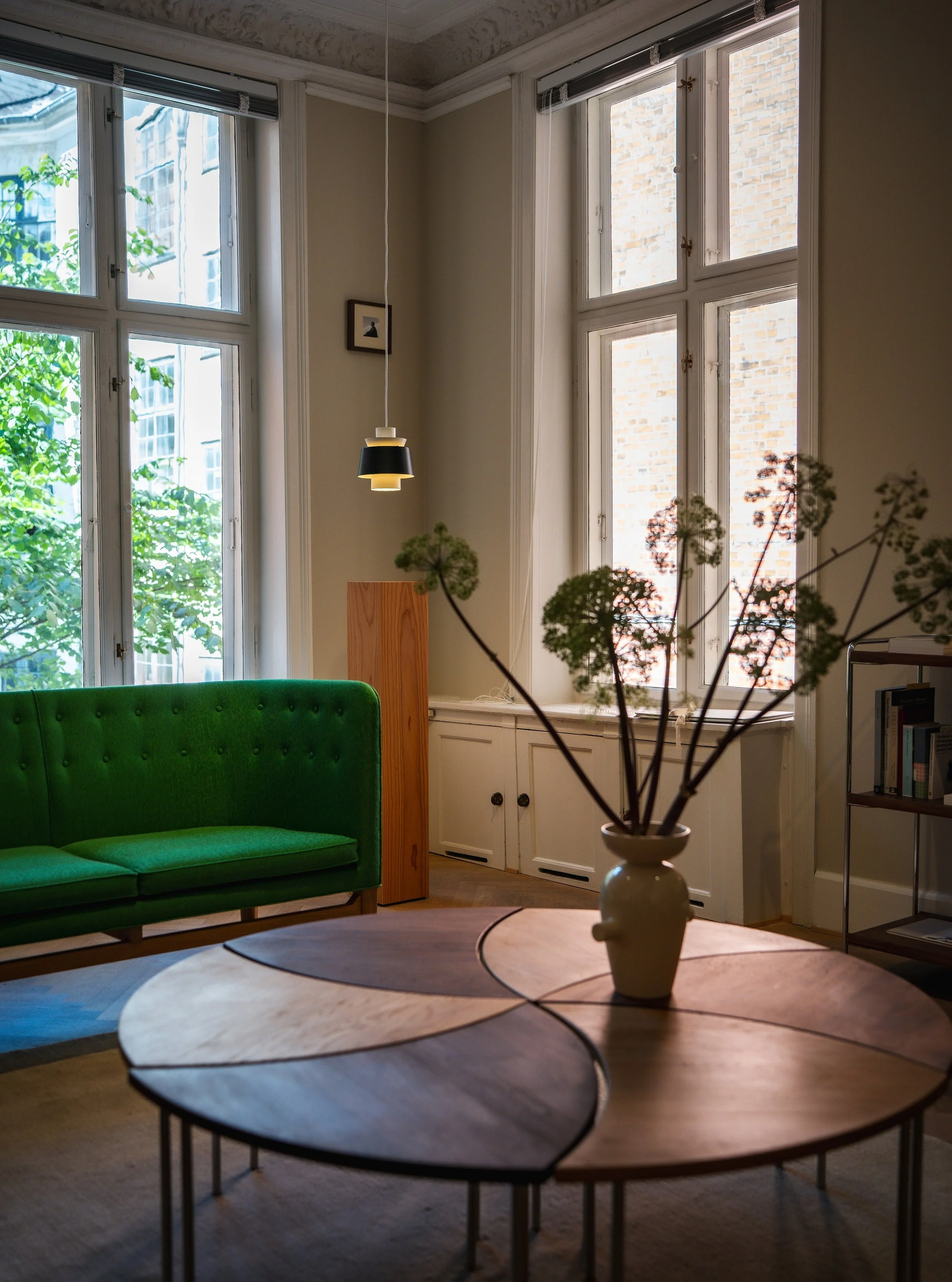 Color brings warmth and personality to Scandinavian design.

A neutral base keeps the space calm, but without color, it can feel cold or unfinished.

In interiors, color should be subtle and intentional: introduced through art, textiles, books, ceram