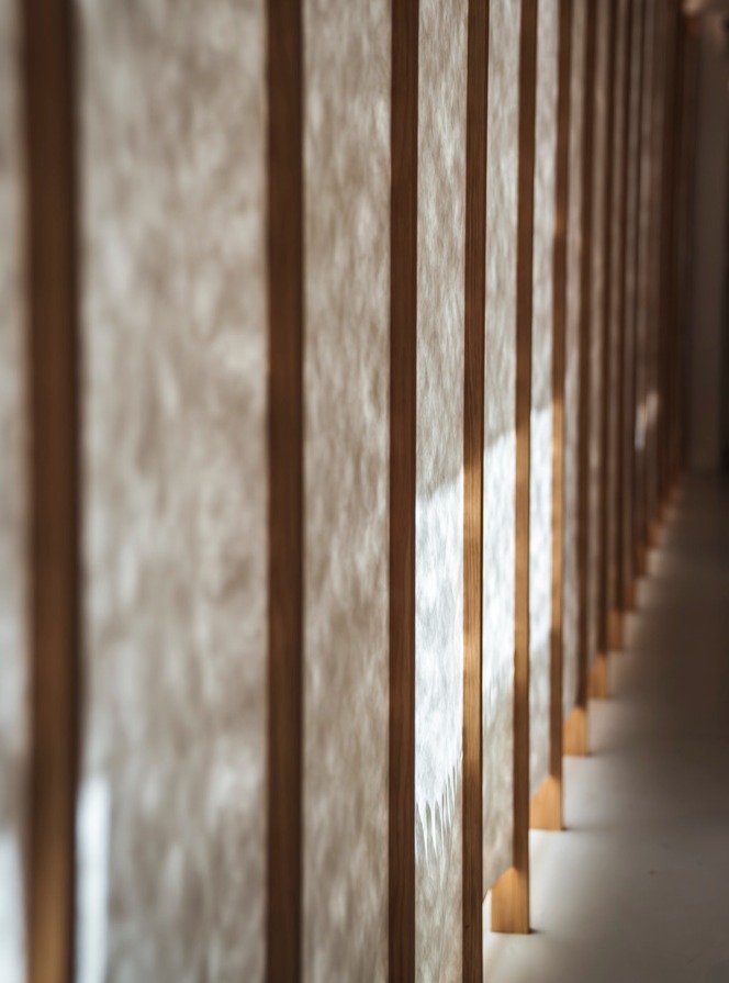 The quiet interplay of light and shadow. The warmth of natural timber. The beauty of an imperfect, textured surface.

There is something deeply poetic about the way natural light transforms a space throughout the day, revealing the character of mater