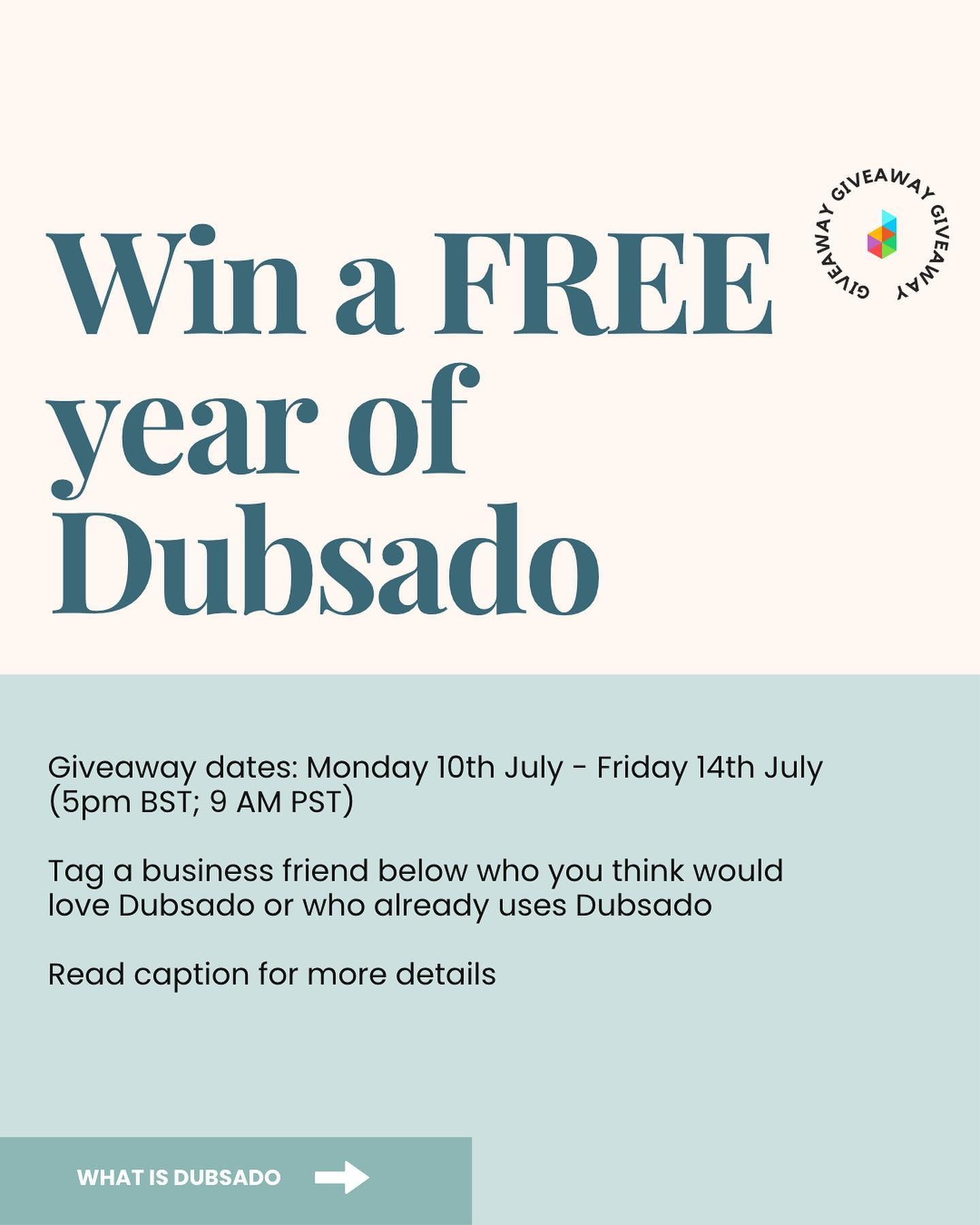 🎉 DUBSADO GIVEAWAY 🎉

**entries now closed: winner @alicebjorkstrand 👏🏻👏🏻

I&rsquo;m so excited to be teaming up with @dubsado to be able to offer one of my lovely followers a chance to Win a FREE year of Dubsado&rsquo;s Premier Plan, worth $40