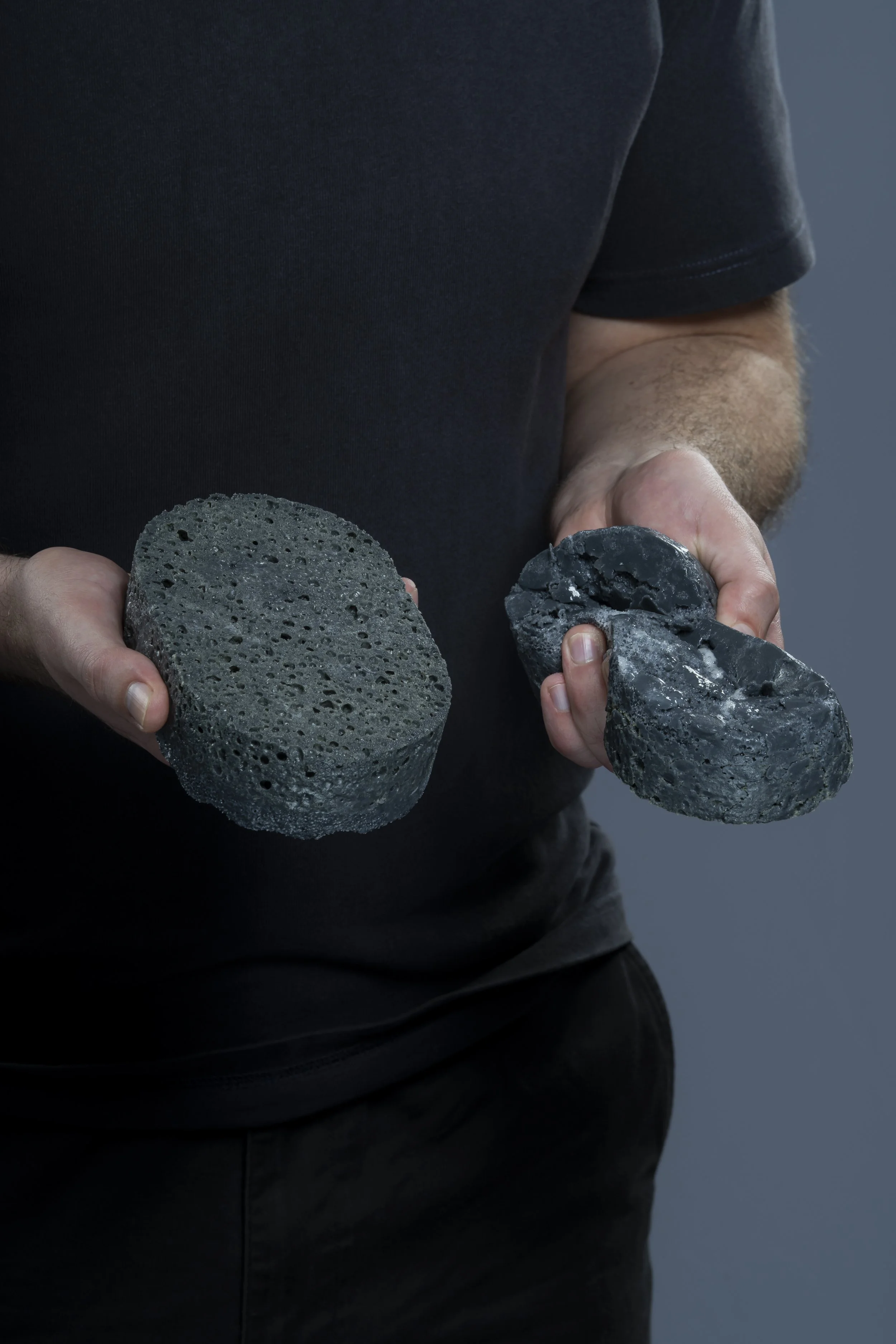 BrownBull Soap Sponge close up in models hands