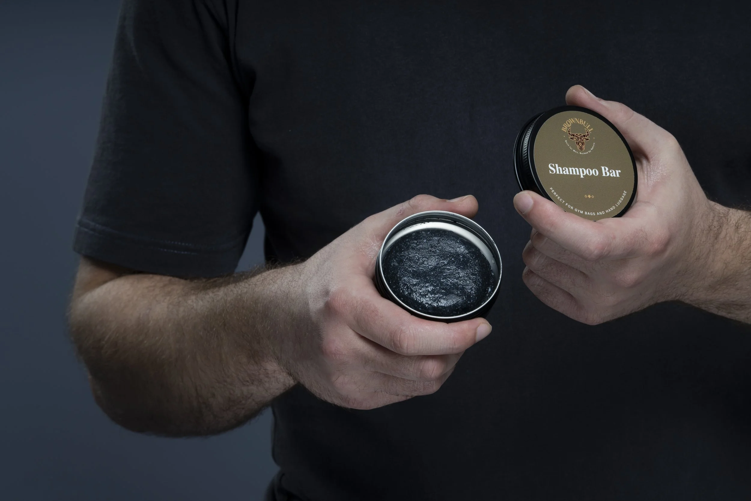 BrownBull Shampoo Bar in models hands