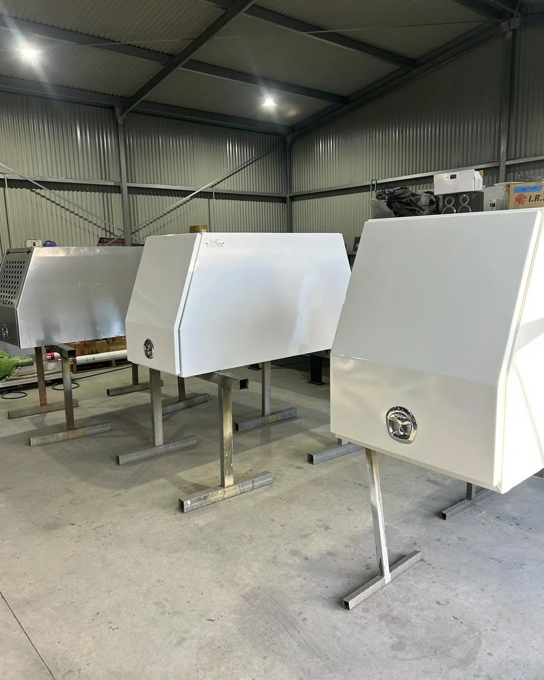 Couple of aluminium canopies made for a local company! Built and Powder coated to suit their existing trays.