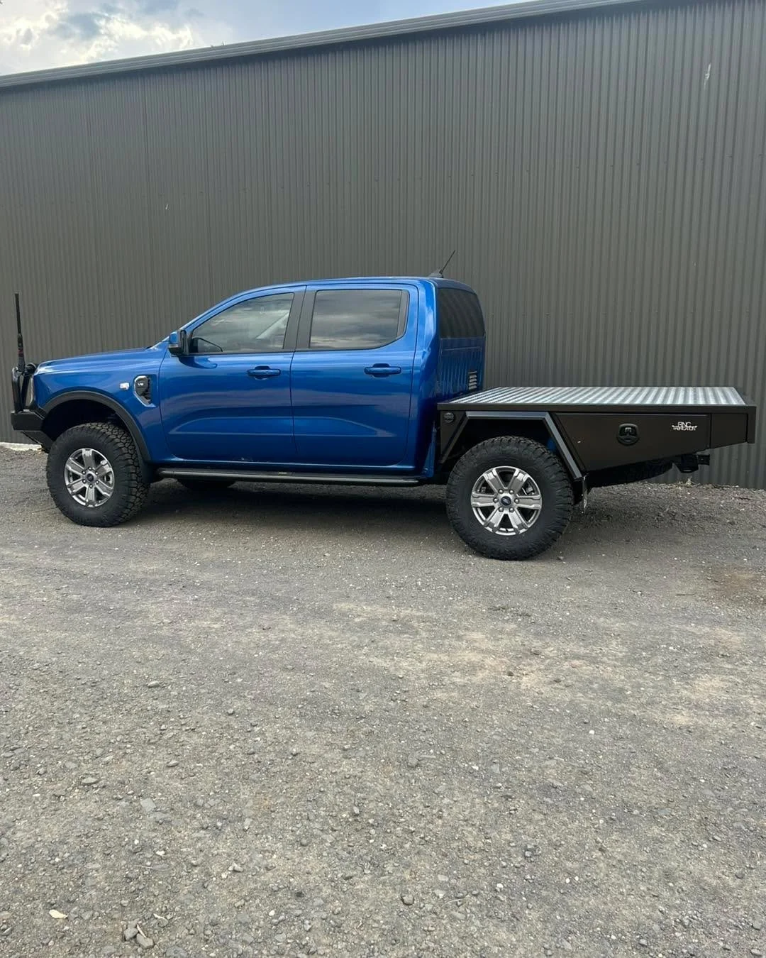 New Ford Ranger in for a custom tray, ready for the customers existing canopy!