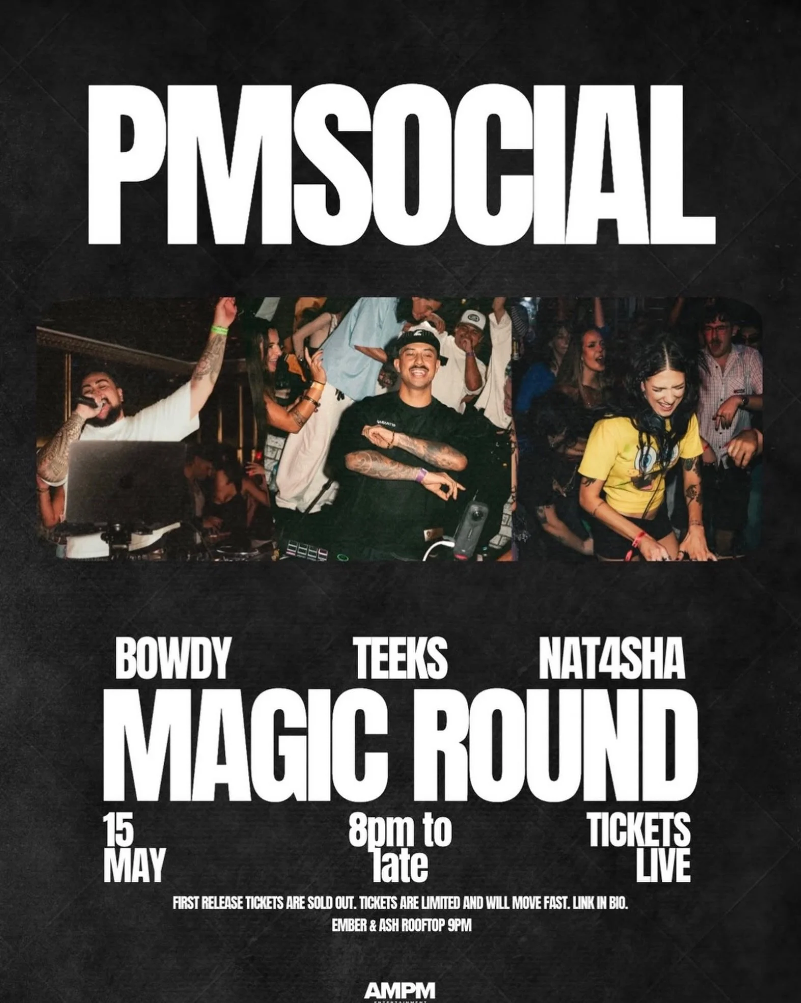 PM SOCIAL this Friday 15th of May ❤️&zwj;🔥

FREE cocktail on arrival 🍸 

Held at @emberandash.brisbane 

First release already sold out, secure yours via link in bio

8pm start ❤️&zwj;🔥

We&rsquo;ll see you in the PM!