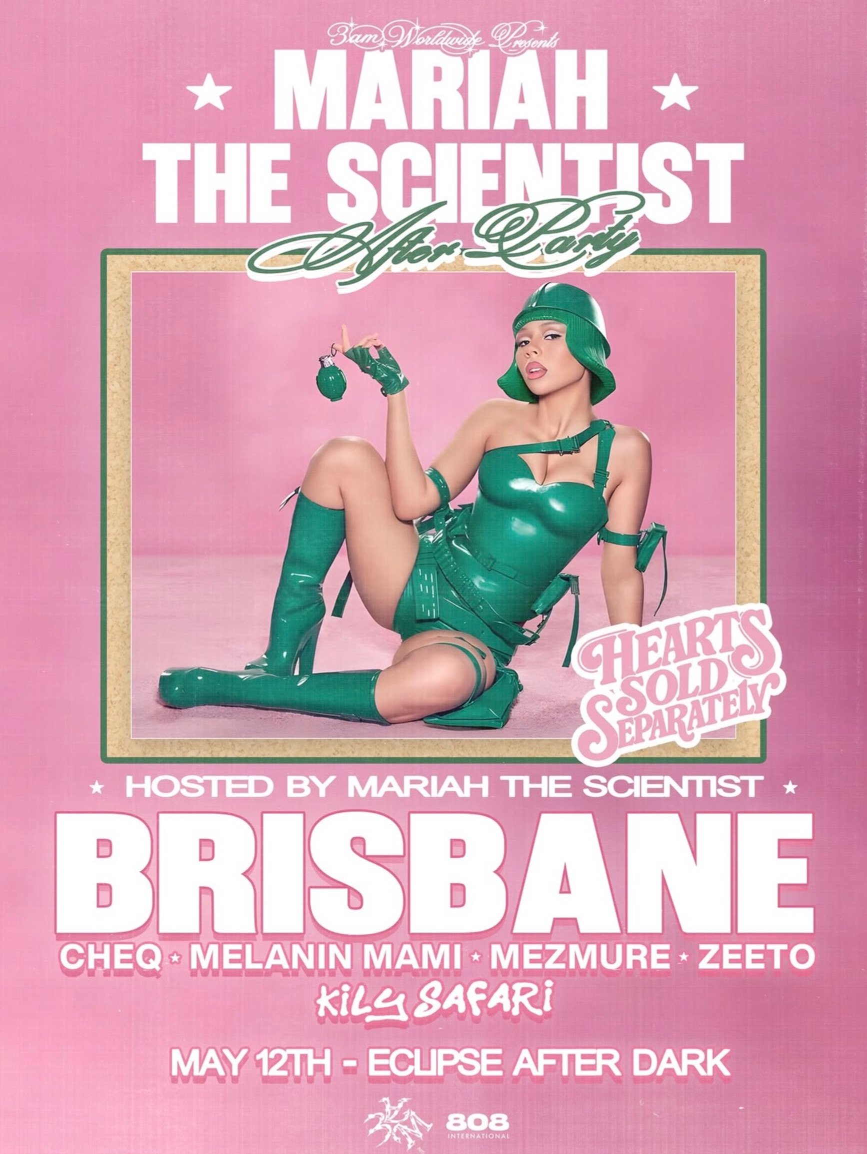 Mariah The Scientist After Party -
Brisbane Edition 

Brisbane, This One&rsquo;s For You.

For One Night Only, Mariah The Scientist Takes Over Eclipse After Dark For An Official After Party Experience

Expect A Room Full Of Energy, Emotion, Culture &
