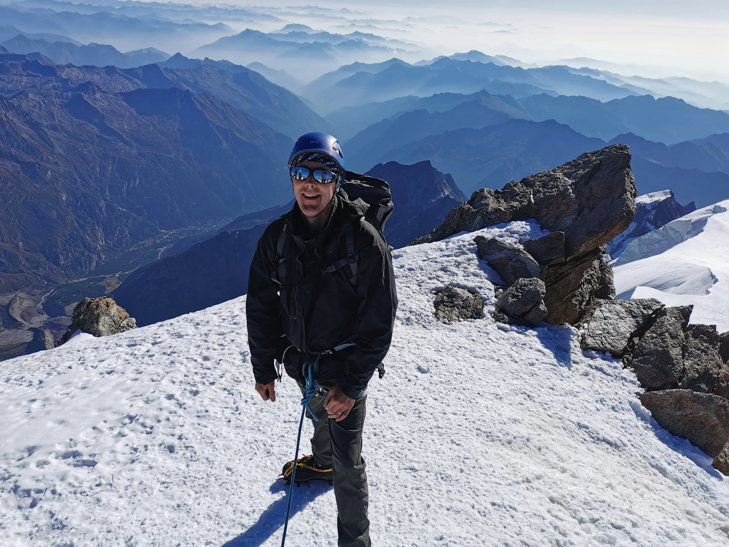 Jaime McGrane in the Alps
