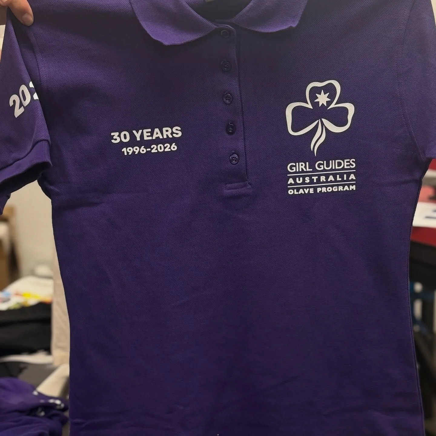 Custom printed polos 📦 #custompolos #workpolos #printedpolos
