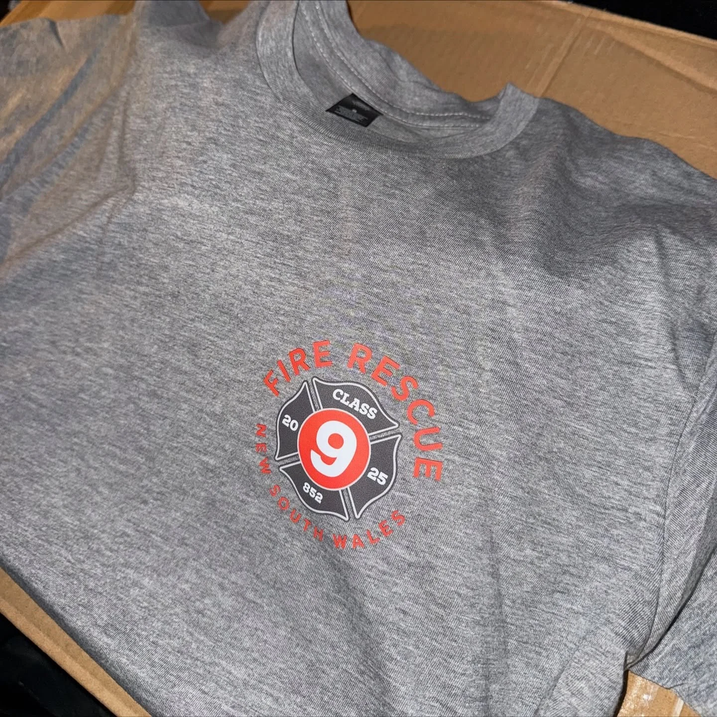 Fire Rescue NSW tees printed onto @ascolour ✨ #customteessydney #sydneytees #firerescue #ascoloursupplier