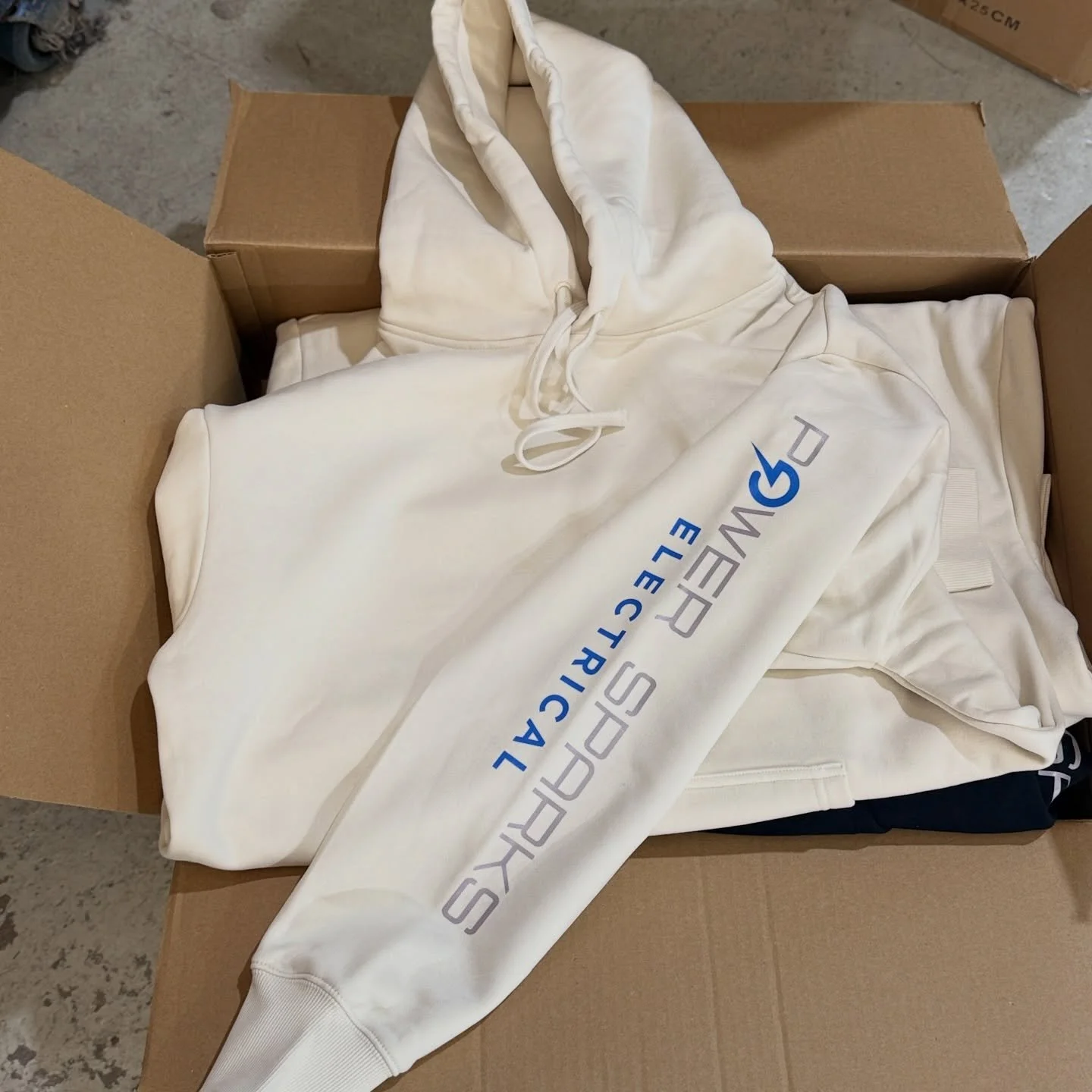 Custom as colour hoodies for Power Sparks Electrical 💫 #ascolour #customhoodies