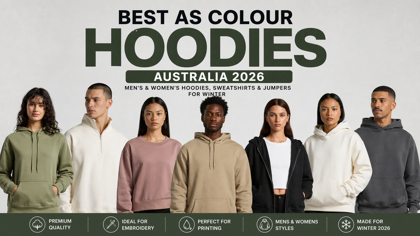 Best AS Colour Hoodies Australia 2026: Men’s &amp; Women’s Custom Hoodies for Winter