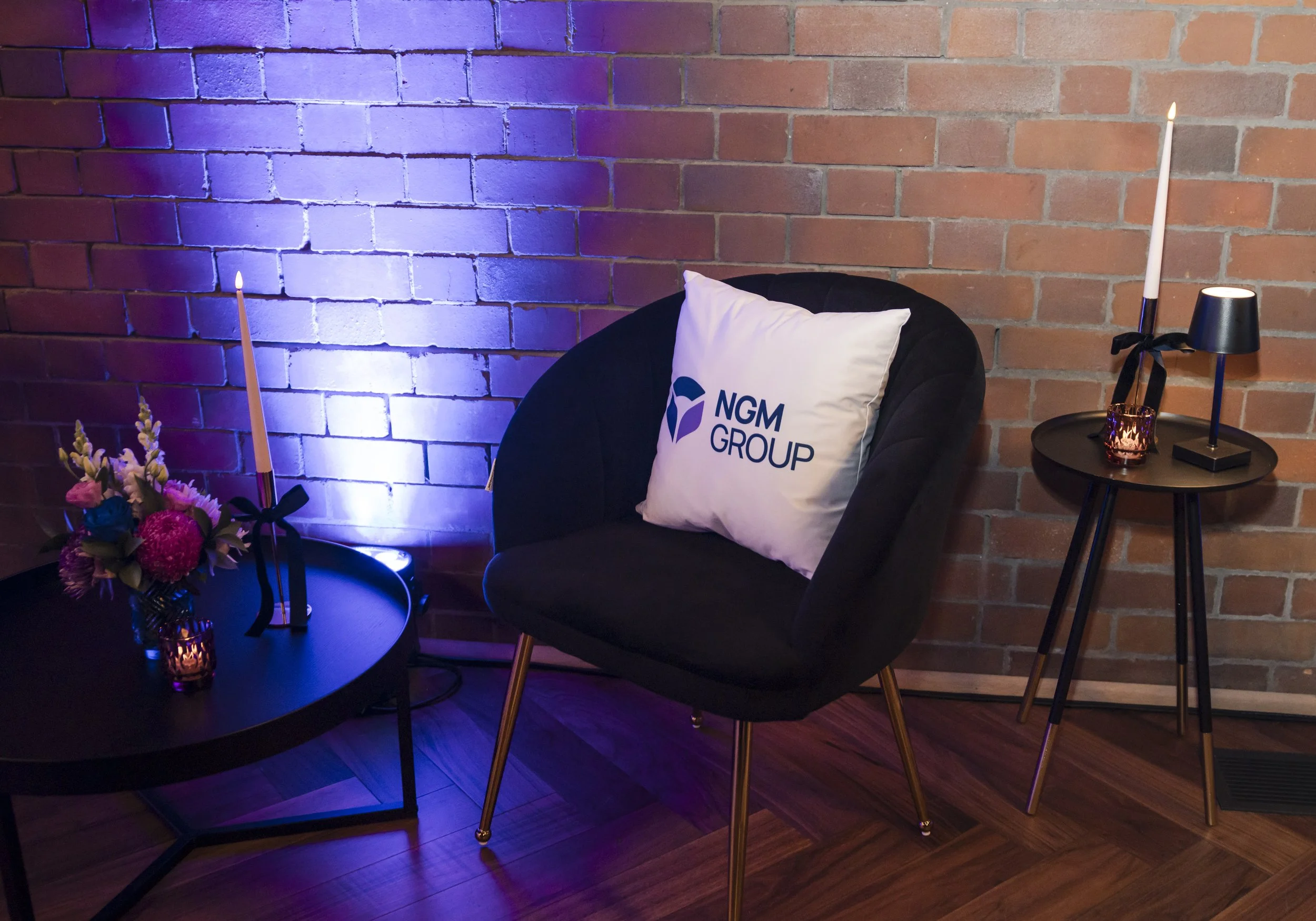 Sydney printed cushions for NGN group Sydney
