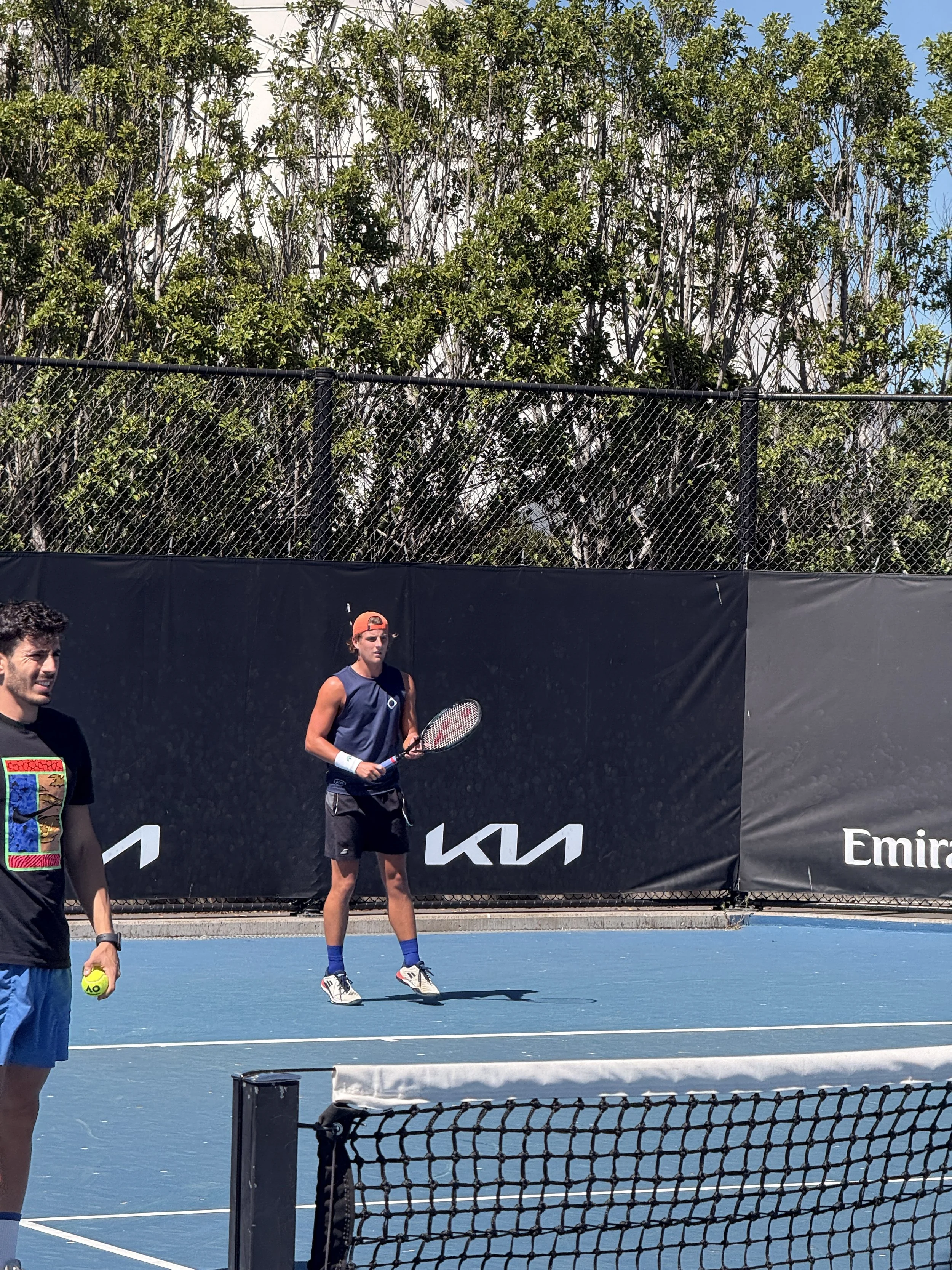 Another recent BYO printing job completed by the Pistol Clothing team and spotted in action at the Australian Open. This custom printed singlet was supplied by the customer and professionally printed in Sydney.