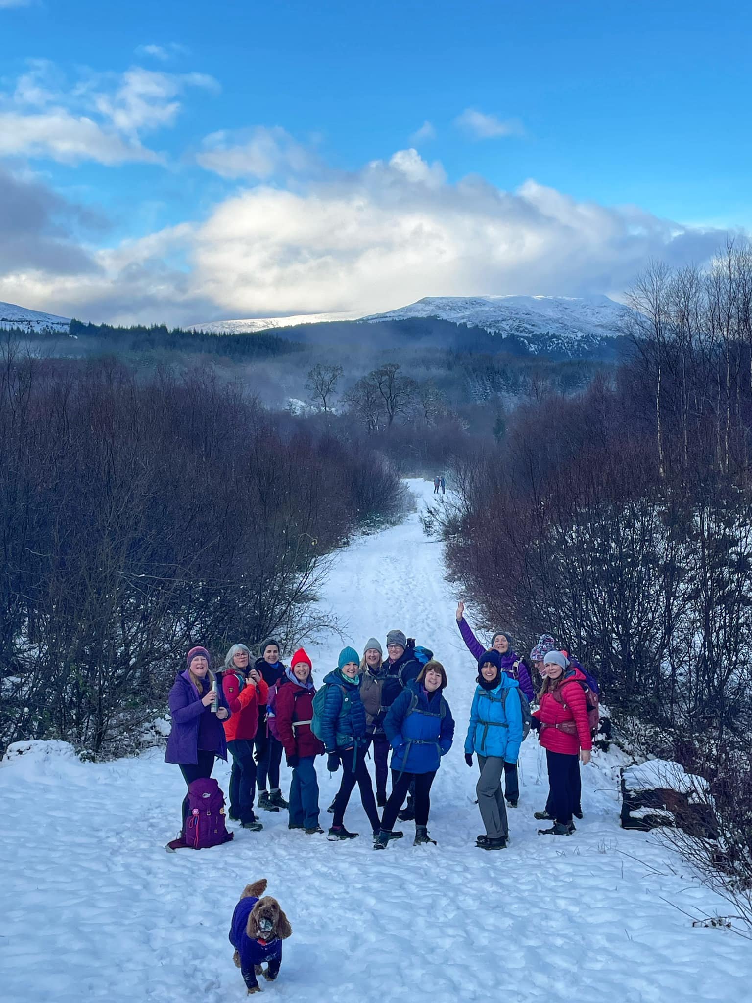 Women walking in Loch Ard Forest