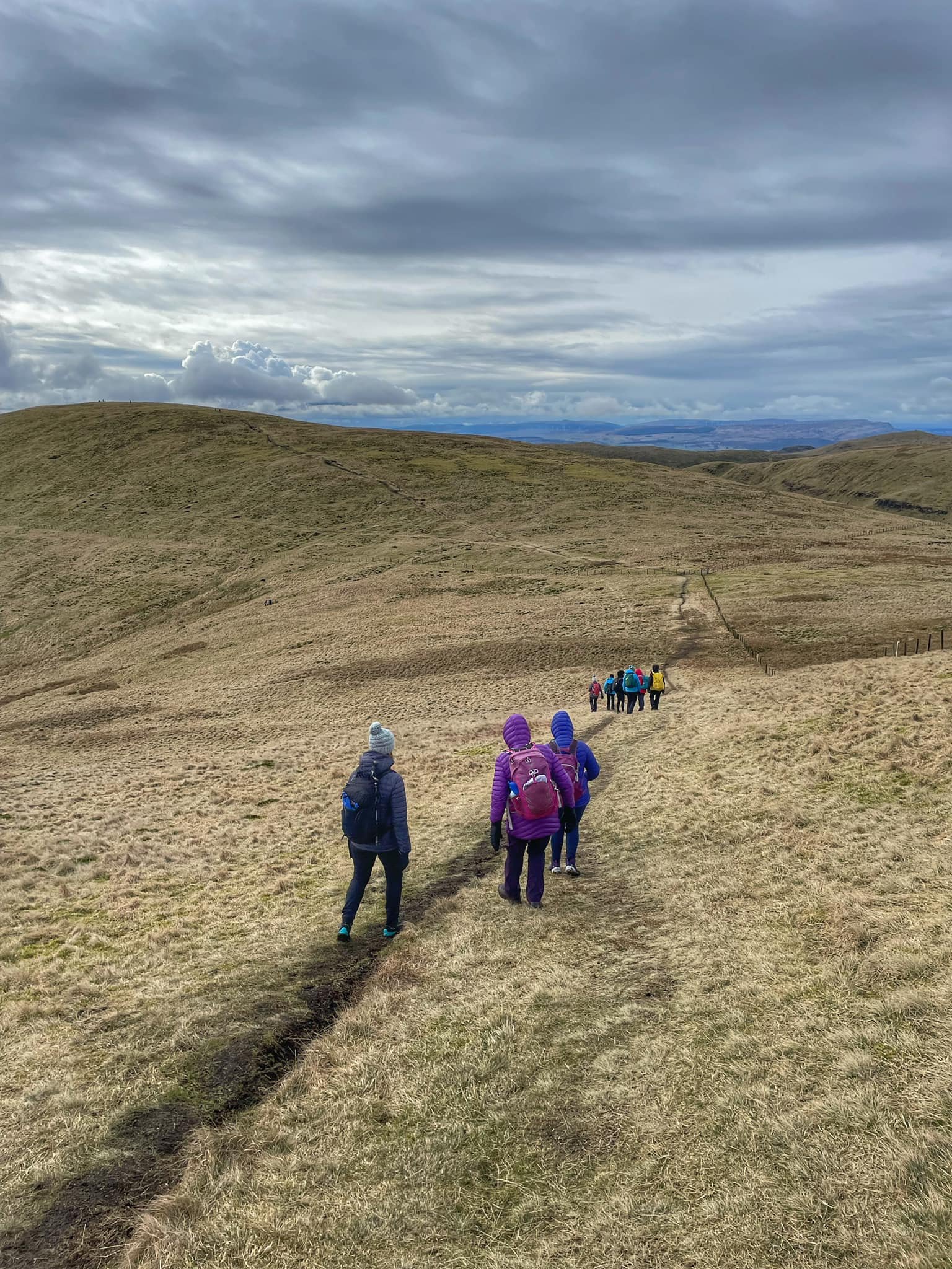 Women walking in the ochil hills