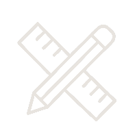 Icon of a pencil crossed with a ruler.