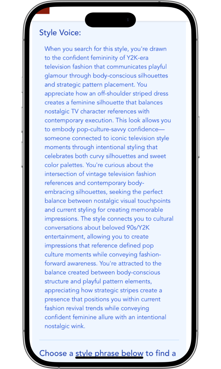 Discover your "style voice"