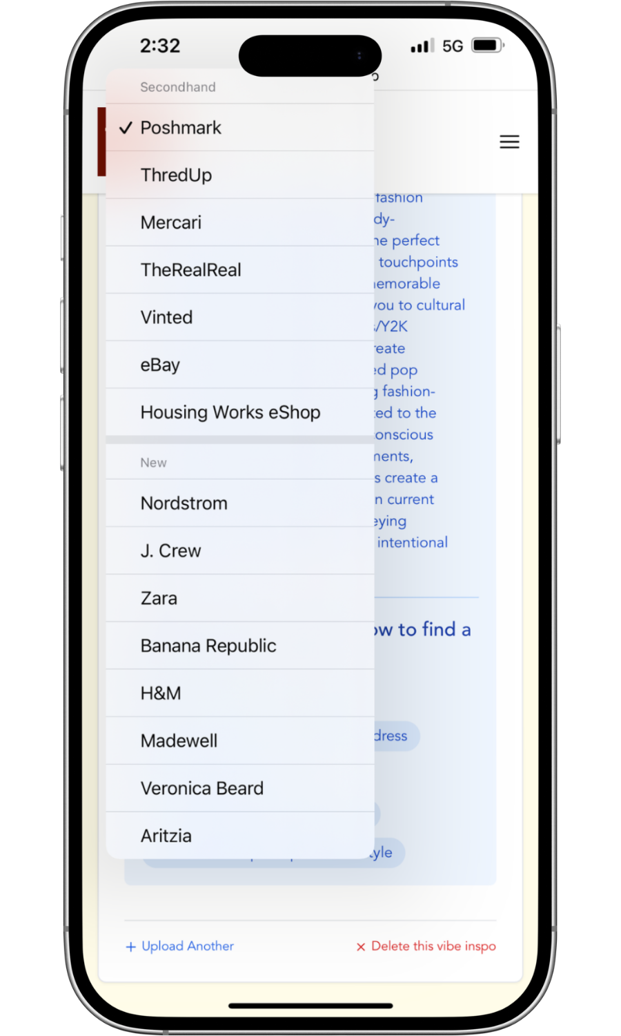 Choose a marketplace to shop from