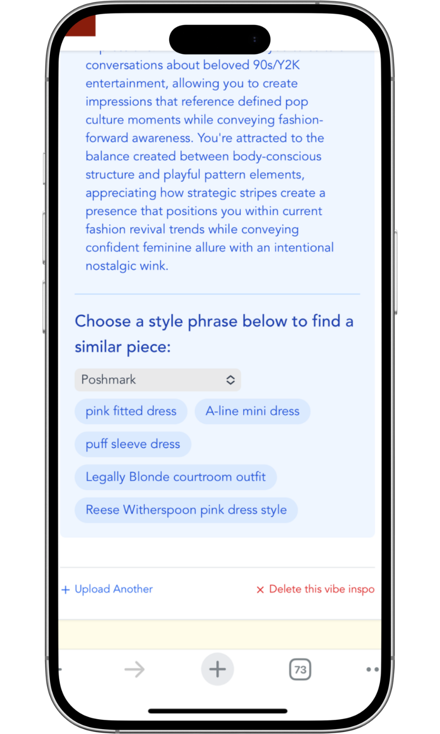 Choose a style phrase
