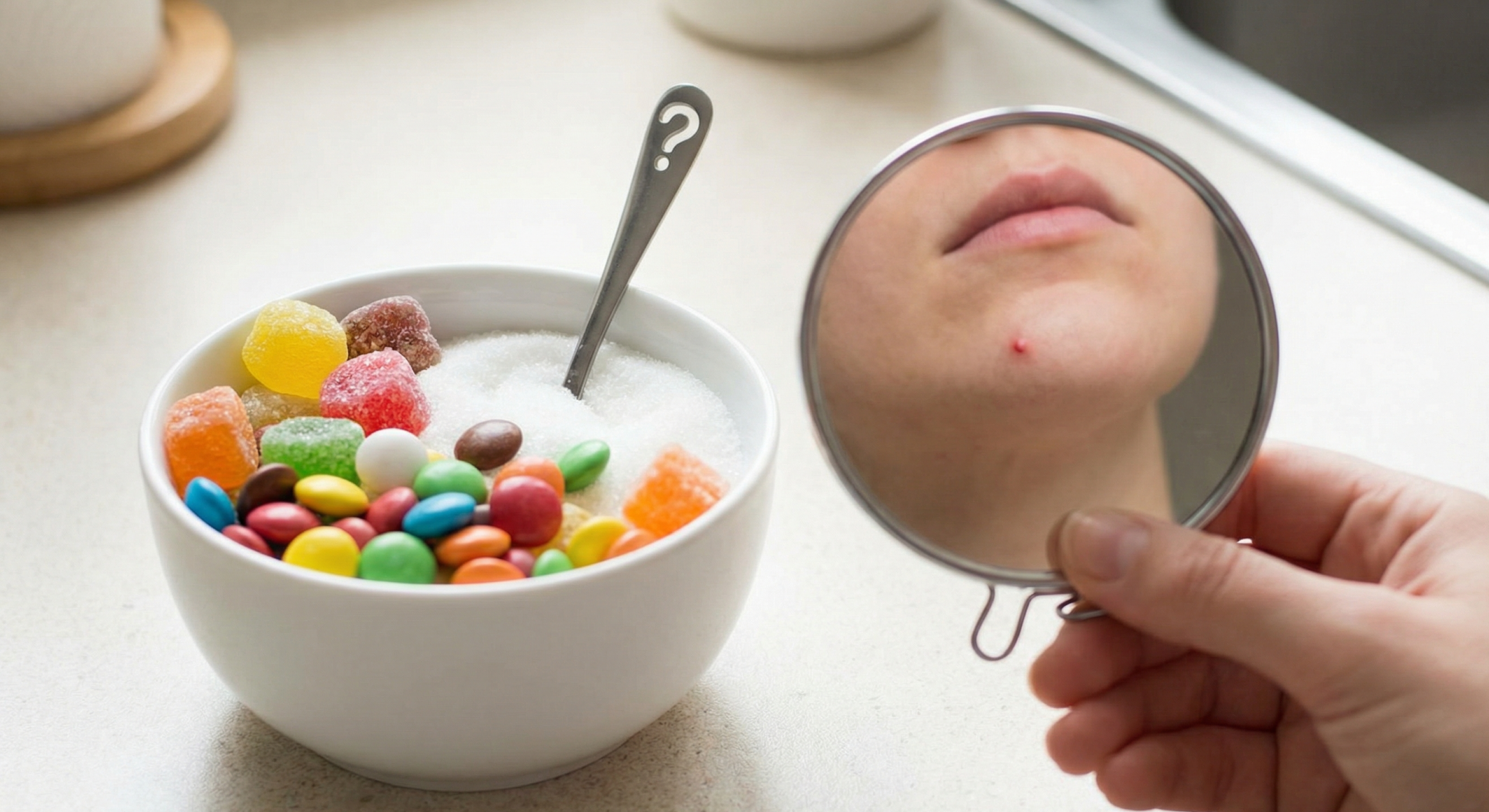 does suger cause acne