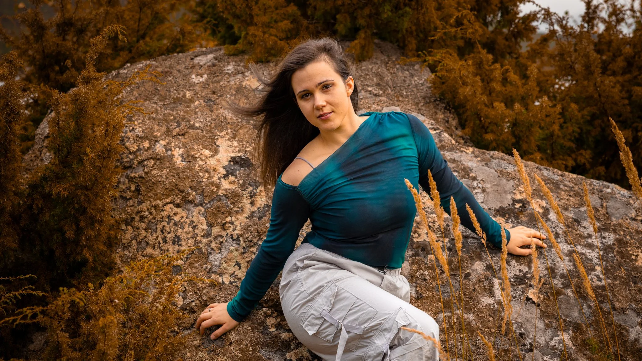 Steffi Tschom, clase en la naturaleza