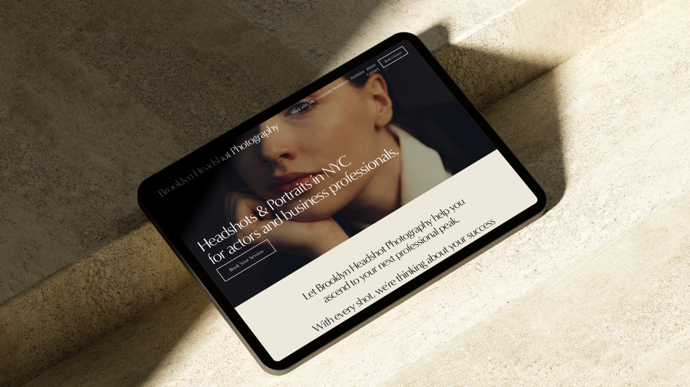 EQ Designs Website and SEO Studios Portfolio. Custom Squarespace Web Design for Photographers. Brooklyn Headshot Photography. Homepage Refresh