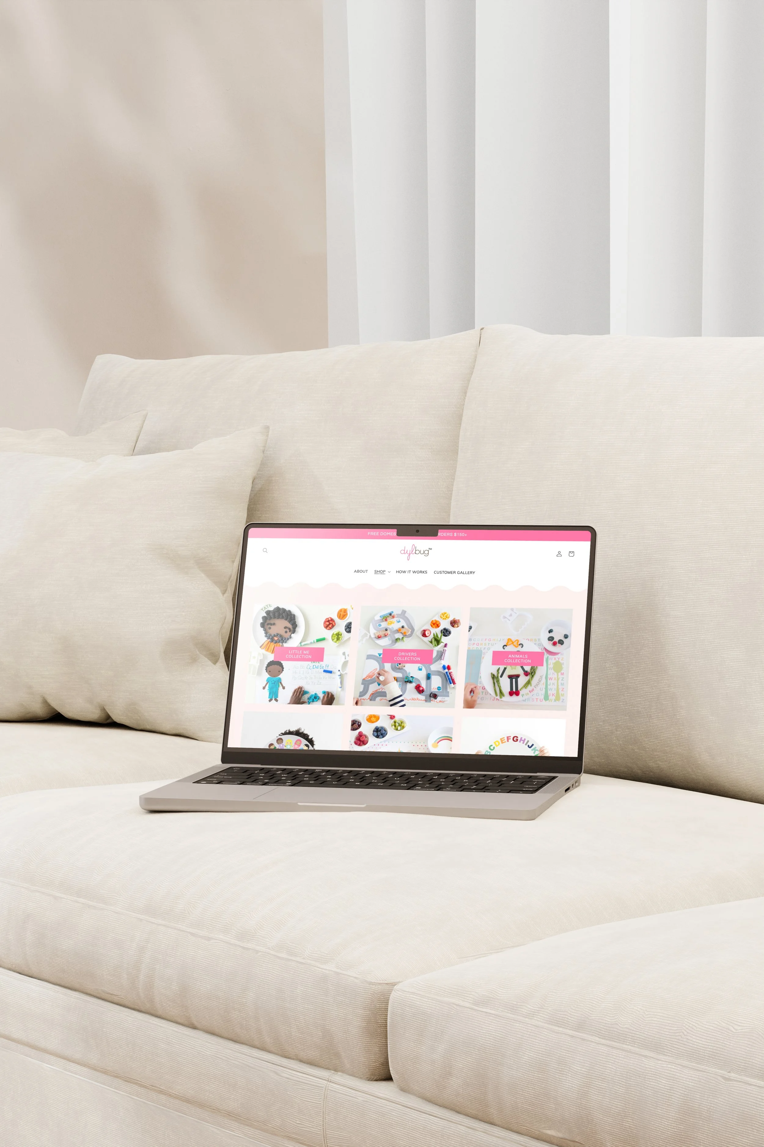 Dylbug. EQ Designs Website and SEO Web Portfolio 5.png Studios Portfolio. Custom Shopify Web design and development.  Dylbug Customized Children's Plates