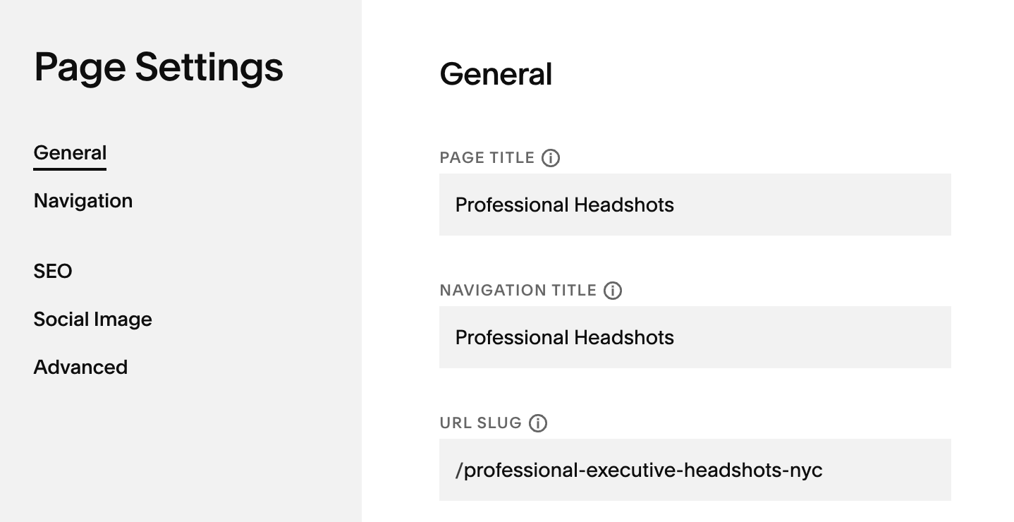 Squarespace SEO URL Best practices