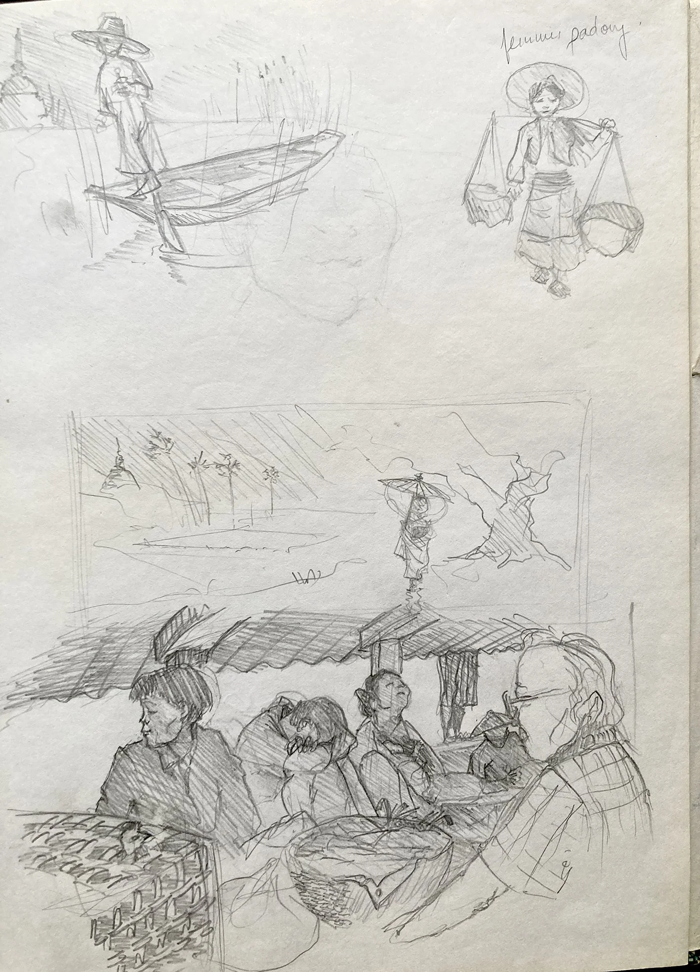 Croquis de voyage Birmanie
