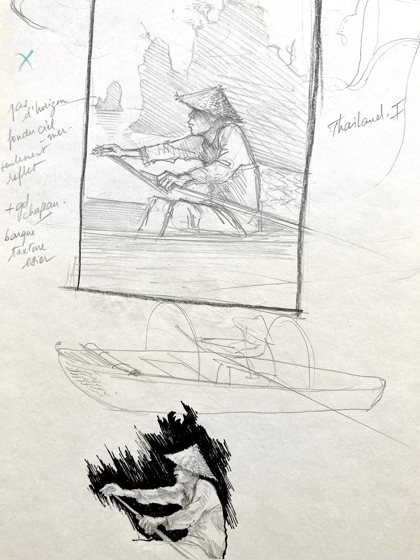 Croquis de voyage Birmanie