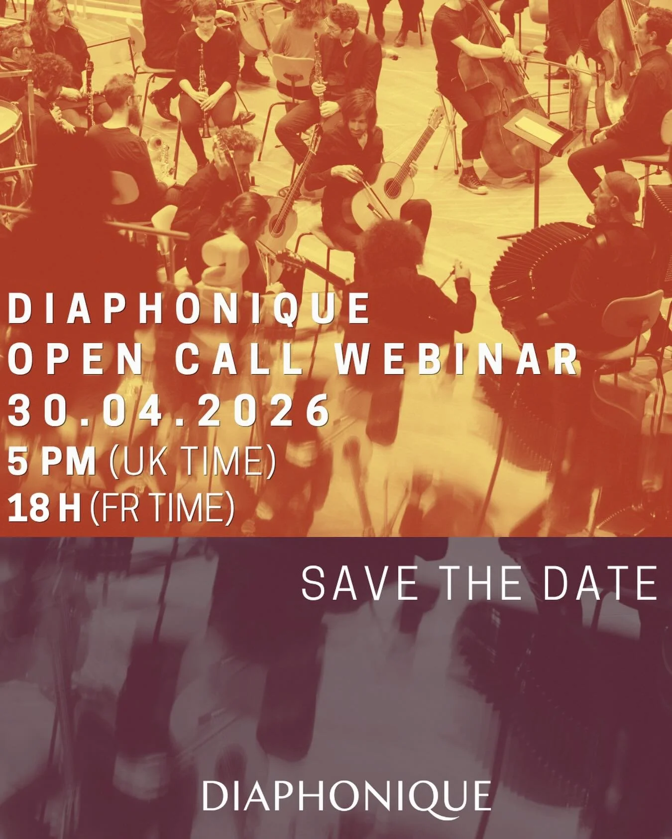 DIAPHONIQUE OPEN CALL WEBINAR 

📣 We are delighted to announce that the Diaphonique team will be hosting a Q&amp;A session. This is your opportunity to ask us anything about the application process ! 
Don&rsquo;t miss out : the open call closes on 1