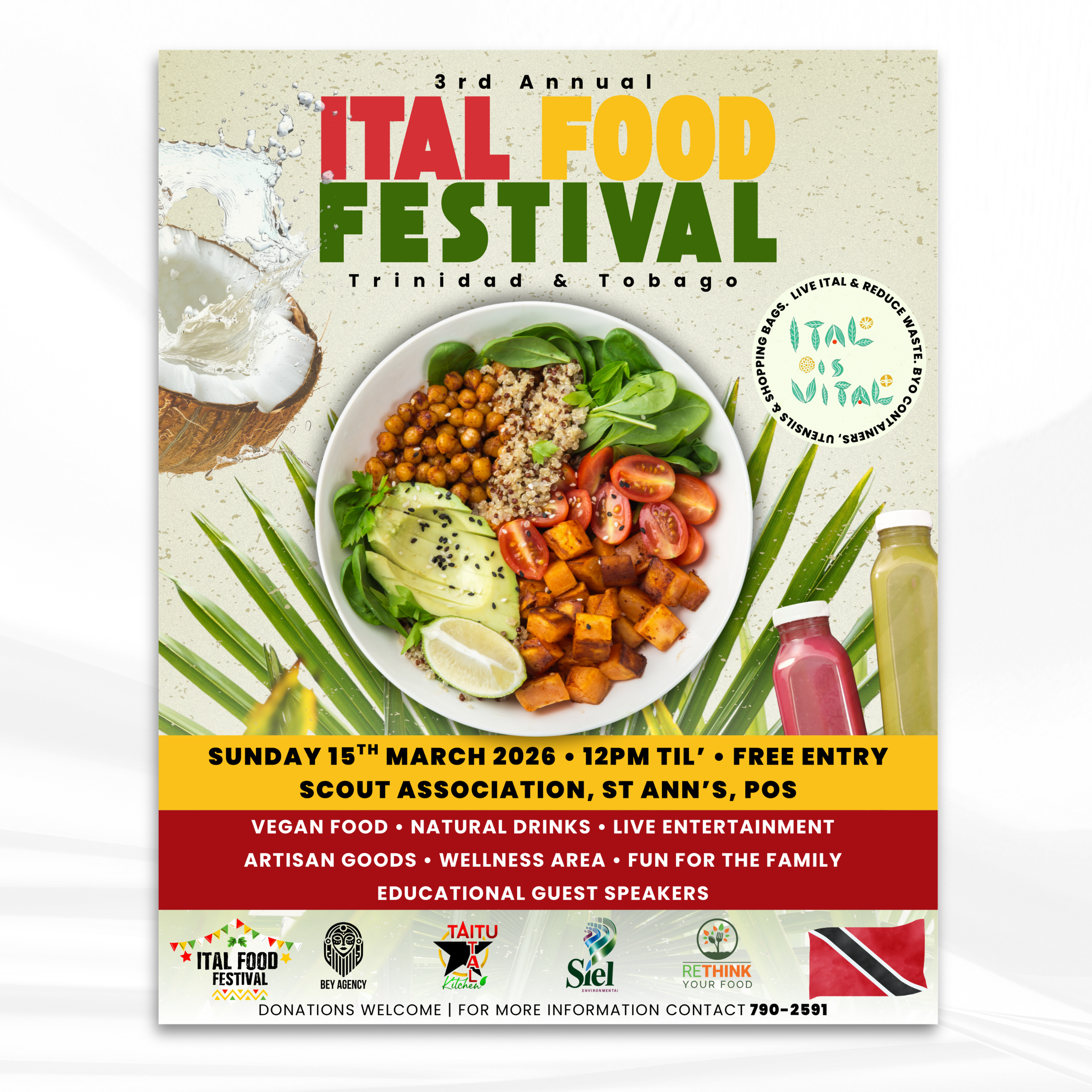 Flyer: Ital Food Festival Trinidad