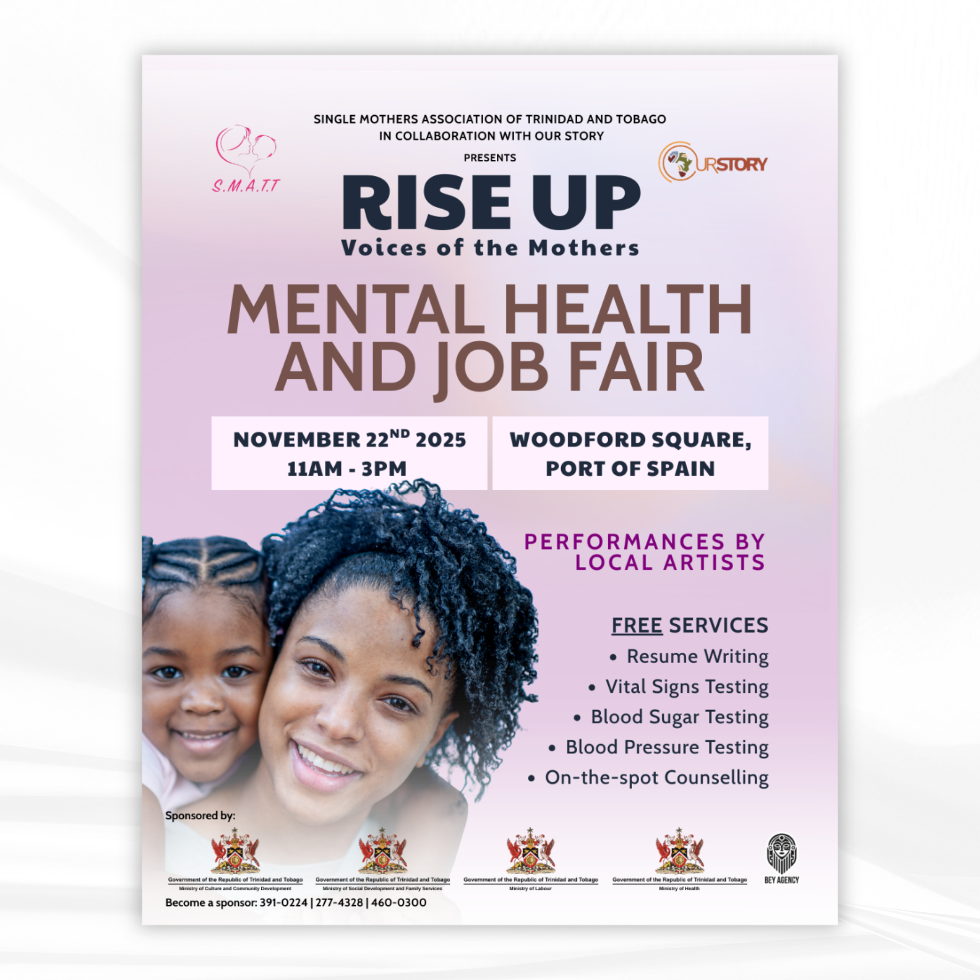 Flyer: S.M.A.T.T Our Story Mental, Health & Job Fair