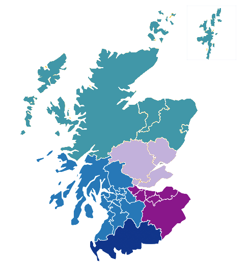 STV advertising regions Scotland map