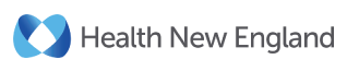 Health New England logo with a stylized heart and name