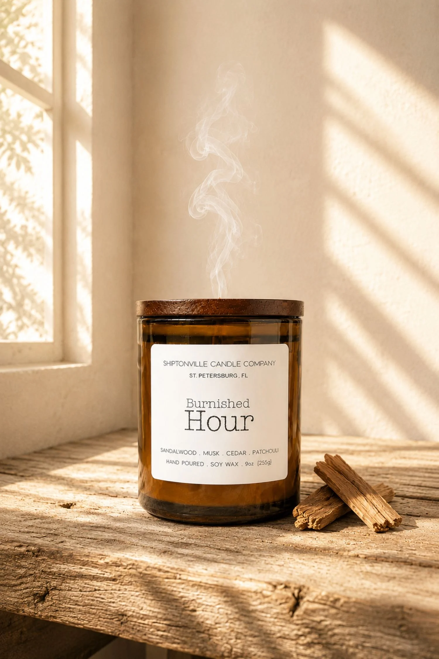 Burnished Hour Candle