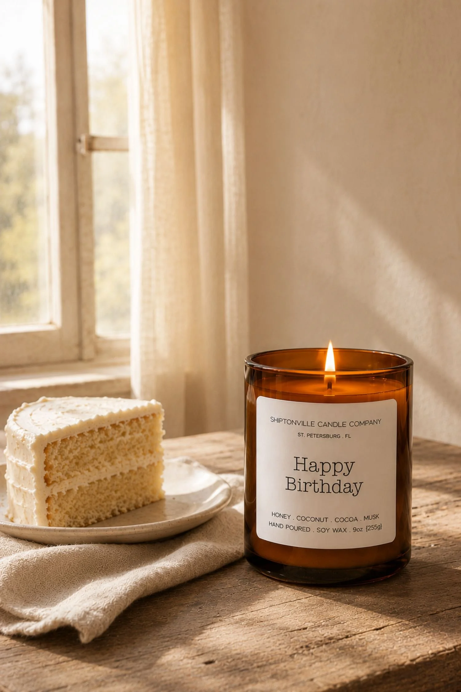 Happy Birthday Cake Candle